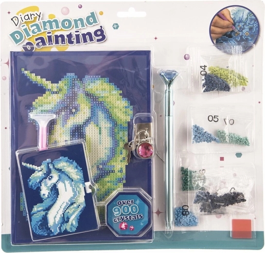 Kit créatif de diamond painting – carnets (9 pièces)