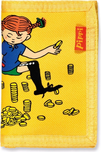 Portefeuille enfant Pippi – jaune