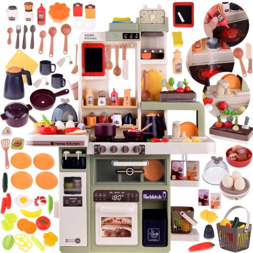 cuisine interactive pour enfants avec vapeur, eau, lumières et sons – 88 pièces