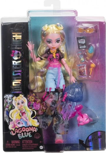 monster high lagoona blue – poupée mannequin avec accessoires