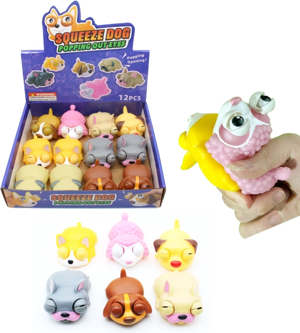 Chien à presser 8 cm jouet antistress