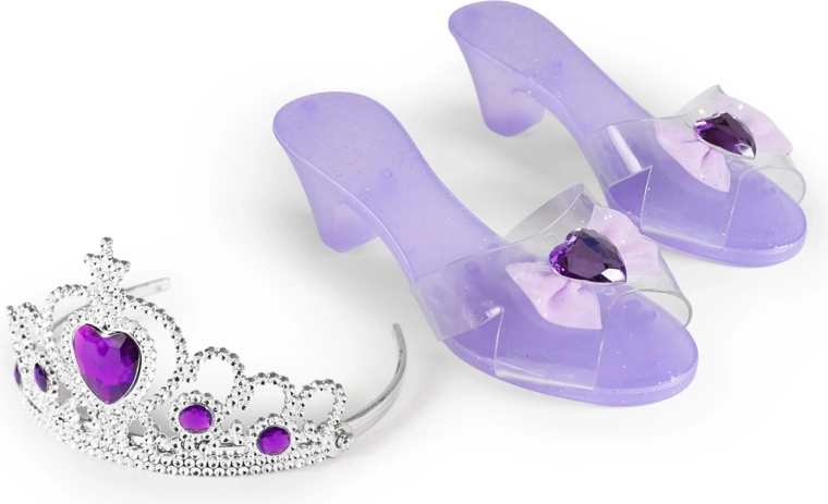 Ensemble de princesse violet avec escarpins