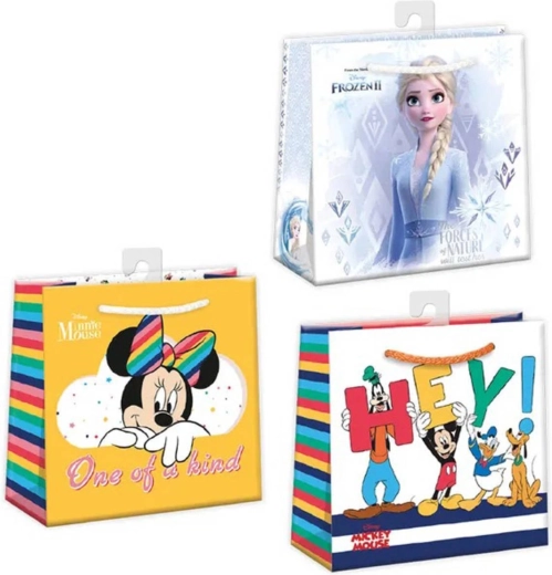Sac cadeau en papier Argus Frozen 2 / Minnie Mouse / Mickey Mouse 16 × 16 cm - 1 pièce