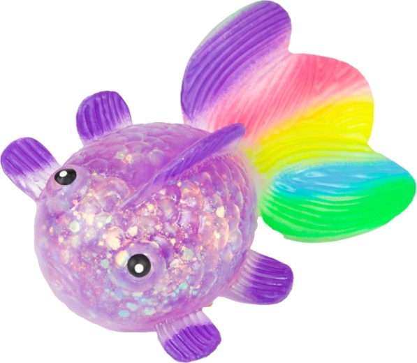 Effet scintillant et nageoire arc-en-ciel