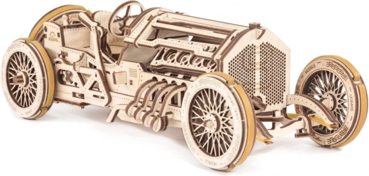 Ugears puzzle mécanique en bois 3D U9 voiture de course Grand Prix