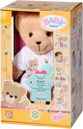 Ourson BABY Born en vêtements blancs