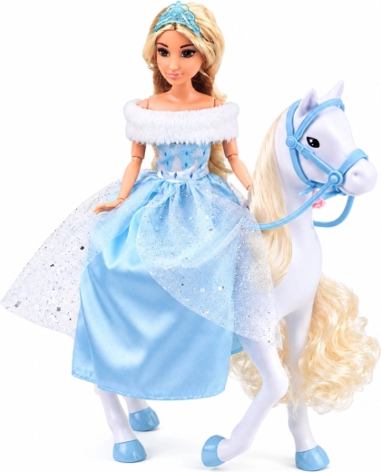 Cheval blanc pour des promenades royales