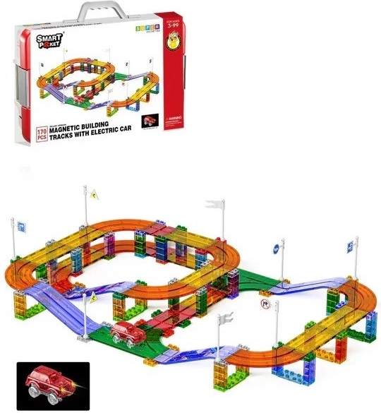 Jeu de construction magnétique 170 pièces