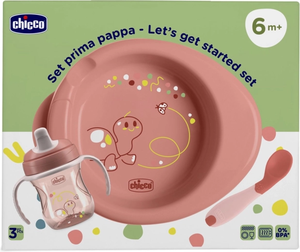 Chicco kit de démarrage pour l’alimentation rose 6 m+