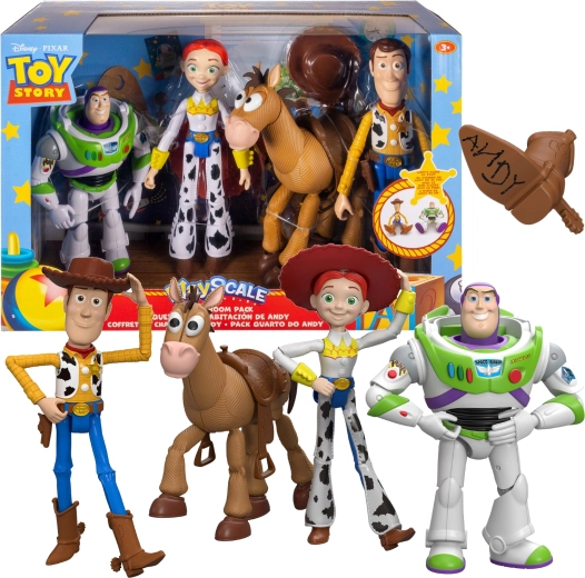 Disney Pixar Toy Story 5 – coffret de figurines d’action Chudy, Jessie, Buzz l’Éclair et mustang