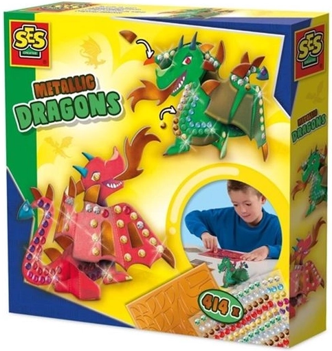 SES Creative décoration métallisée de dragons