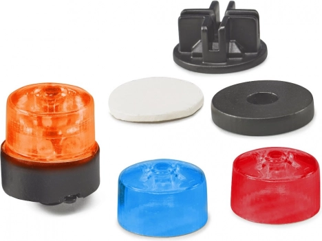 Balise rotative Bruder avec couvertures multicolores