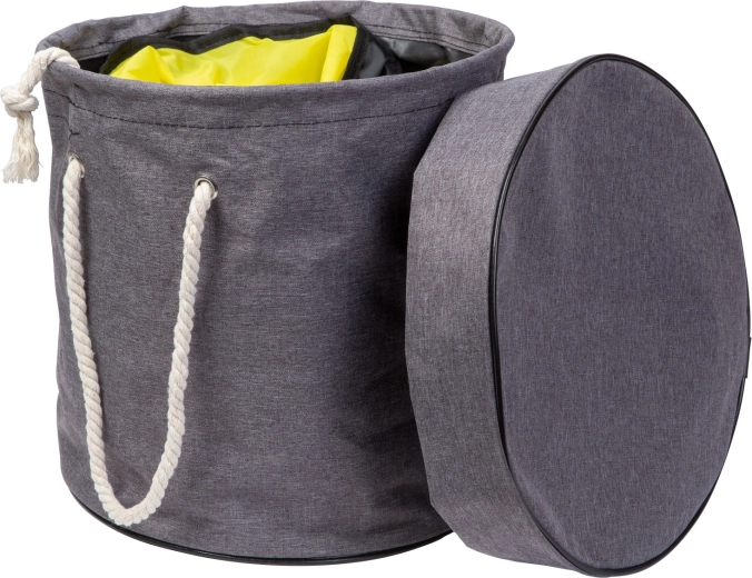 Tapis de jeu pliable avec panier de rangement Ø 135 cm