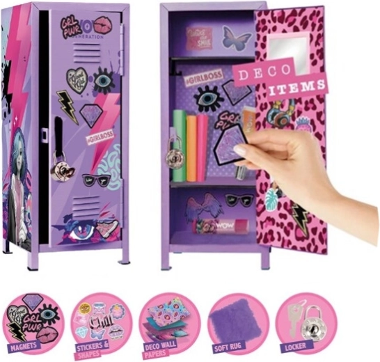 armoire à bijoux en métal avec compartiments WOW Generation