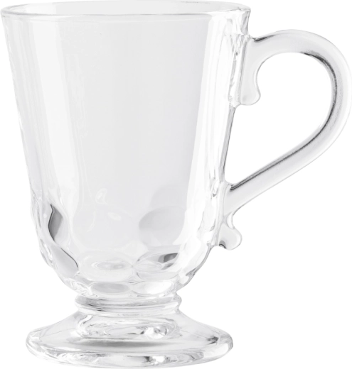 Altom Design Siena mug en verre sur pied 320 ml, décor Coraux