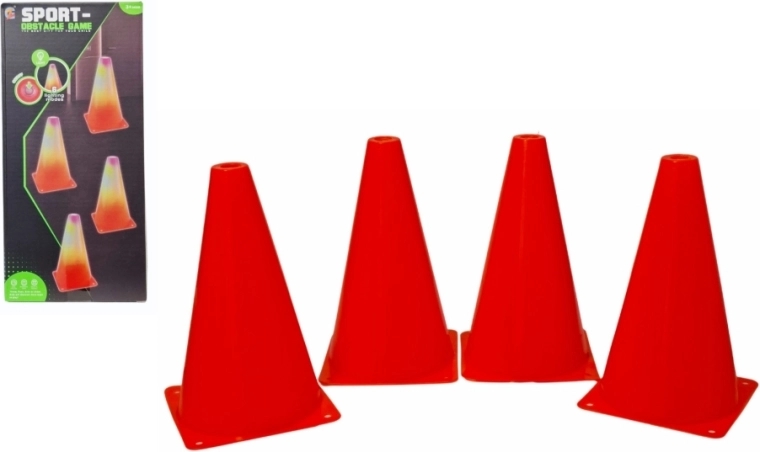 Cônes d’entraînement lumineux (lot de 4 pièces)