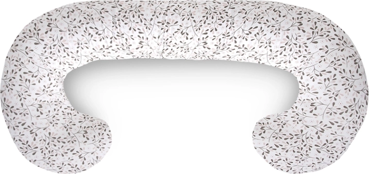 Coussin d’allaitement et de grossesse Ceba Cebuška Duo jersey Tiny Leaves 300 cm