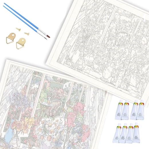 Toile tendue sur châssis en bois