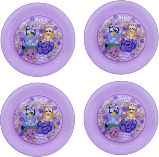 Set d’assiettes pour enfants Bluey violet (4 pcs)