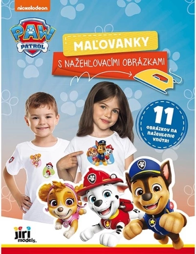 Livre de coloriage avec motifs thermocollants PAW PATROL