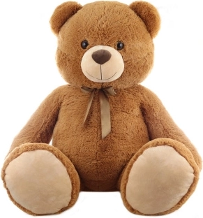 Ours en peluche 140 cm avec ruban