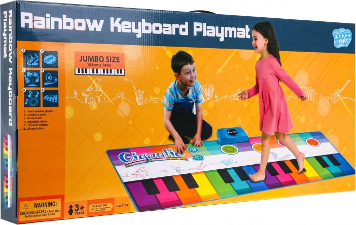 Grande Tapis Musical Clavier Super Coloré