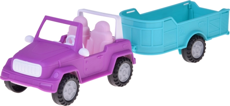 Voiture tout-terrain avec remorque amovible