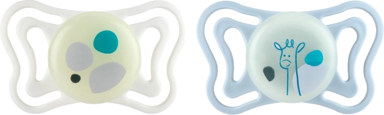 Chicco Physioforma Light sucettes orthodontiques en silicone, neutre 2–6 mois, 2 pcs