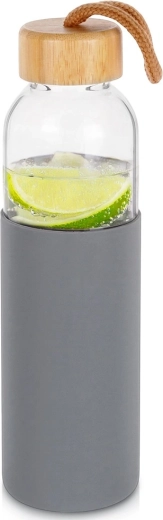 Bouteille d’eau en verre avec housse en silicone Vilde 500 ml