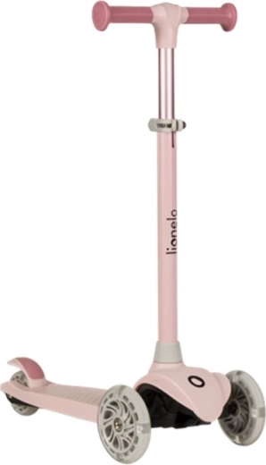 Trottinette tricycle pour enfants LIONELO Jessy Pink Rose avec roues LED