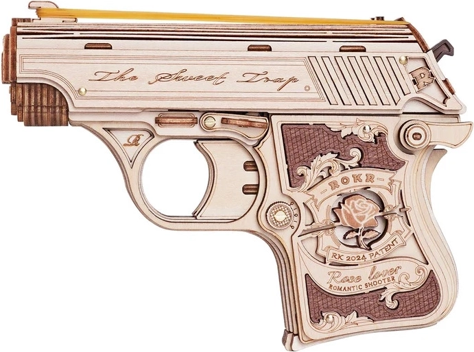 Puzzle 3D en bois Mini pistolet Justice Guard