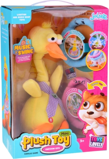 Canard mobile, lumineux et musical