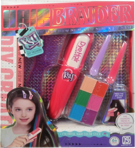 Coffret de beauté craies pour cheveux pour enfants