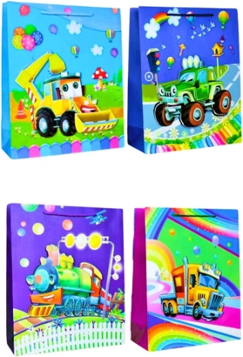 Sac cadeau M pour enfants – motifs assortis