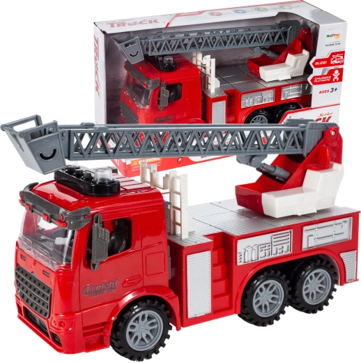 Camion de pompiers avec échelle télescopique