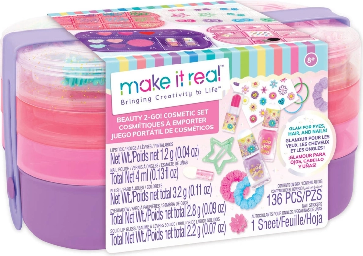 Make It Real Beauty 2-Go! set de cosmétique enfant de voyage