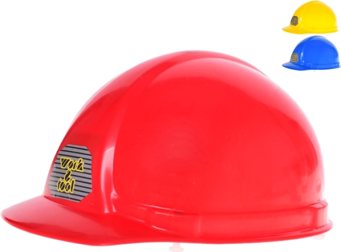 Casque de chantier pour enfants avec sangle réglable, en plastique, 3 couleurs