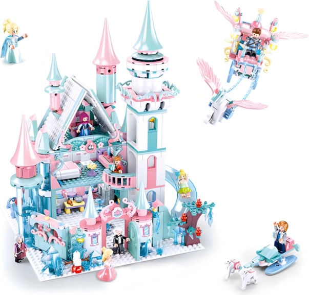 Château de glace pour fées d'hiver