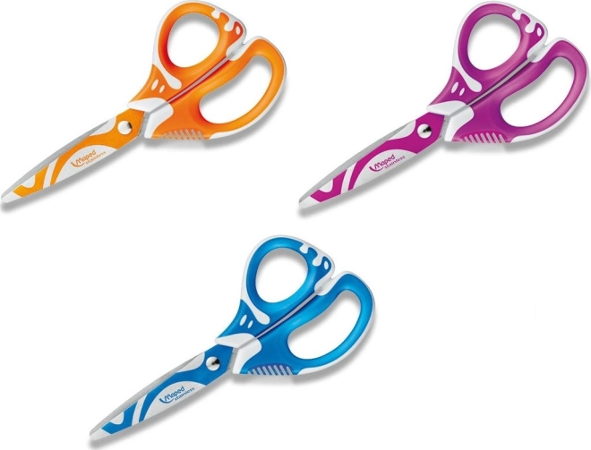 Ciseaux MAPED Zenoa Fit 13 cm pour débutants (assortiment de couleurs)