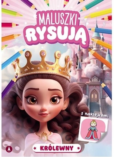 Les tout-petits dessinent : Reines – livre de dessin avec autocollants
