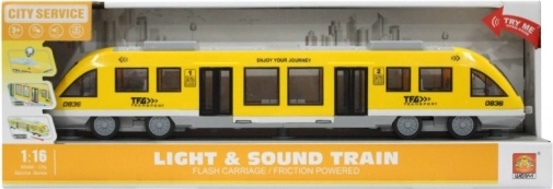 Tramway à inertie jaune 1:16