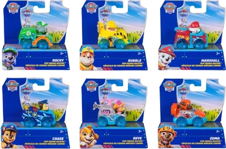 Pat' Patrouille petit véhicule Pup Squad avec figurine - 1 pièce