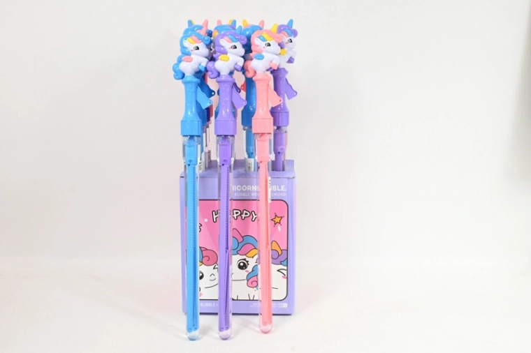 Baguette à bulles pliable licorne 48 cm