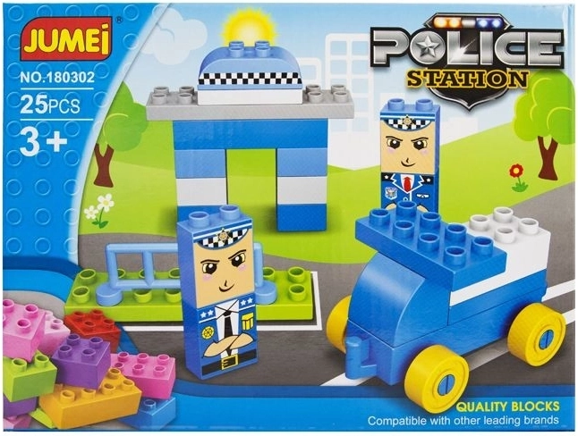 Jeu de construction Jumei commissariat de police 25 pièces (3+) - 1 pièce