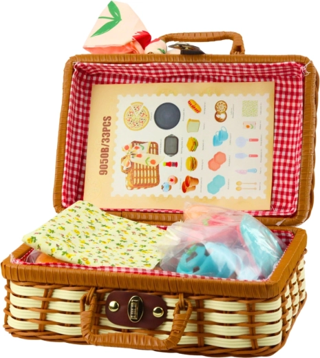 Panier tressé avec doublure et anse