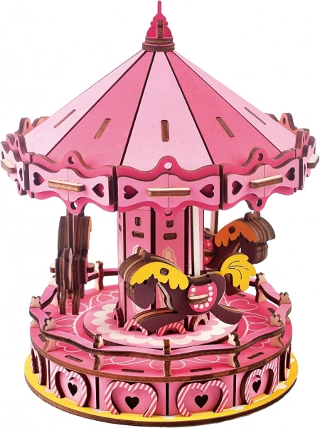 Puzzle 3D en bois Manège