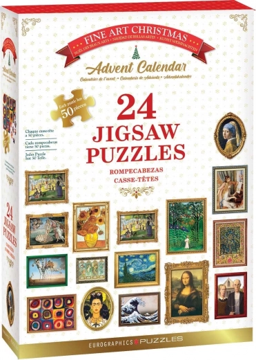 Calendrier de l’Avent puzzle EUROGRAPHICS Fine Art 24×50 pièces