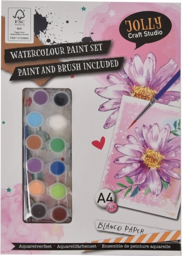 Kit créatif de peinture et de coloriage A4 (28 pièces)