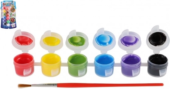 Peintures textiles Creatoys 12 couleurs avec pinceau