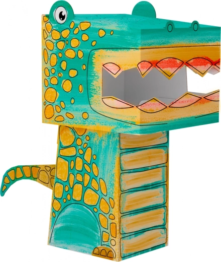 Puzzle 3D en papier à colorier – chat – Tyrannosaure